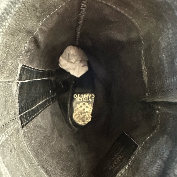 Vince Camuto Women's Windy Motorcycle Leather Boots Size 7M Black - Picture 9 of 10